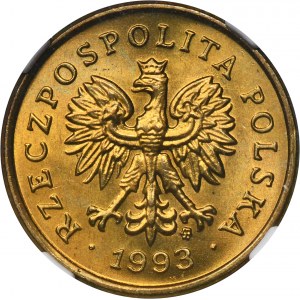 5 groszy 1993 - NGC MS66
