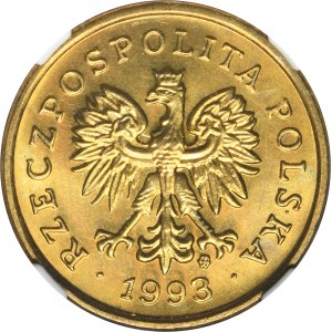 5 groszy 1993 - NGC MS65