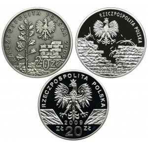 Zestaw, 20 złotych 2009 (3 szt.)