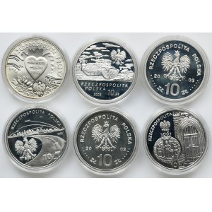Zestaw, 10 złotych 2003 (6 szt.)