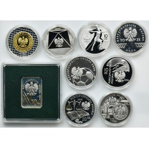 Zestaw, 10 złotych 2006 (9 szt.)