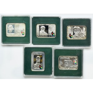 Zestaw, 20 złotych 2002-2009 (5 szt.)