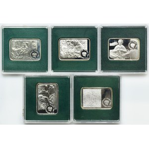 Zestaw, 20 złotych 2002-2009 (5 szt.)