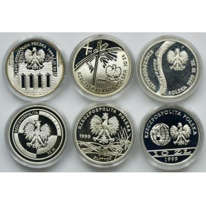 Zestaw, 10 złotych 1999 (6 szt.)