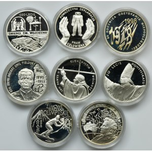 Zestaw, 10 złotych 1997-1998 (8 szt.)