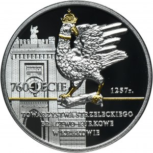 10 złotych 2018 760-lecie Bractwa Kurkowego w Krakowie