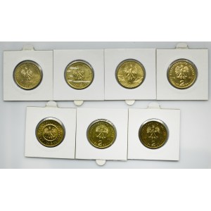 Zestaw, 2 złote GOLD NORDIC 1997-2005 (7 szt.)