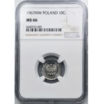 10 groszy 1967 - NGC MS66