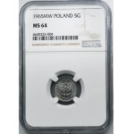 5 pennies 1965 - NGC MS64