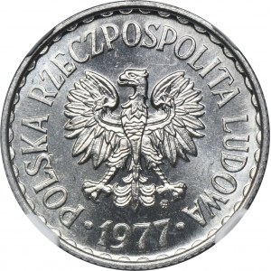 1 złoty 1977 - NGC MS65
