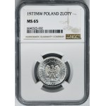 1 złoty 1977 - NGC MS65