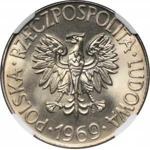 10 złotych 1969 Kościuszko - NGC MS66