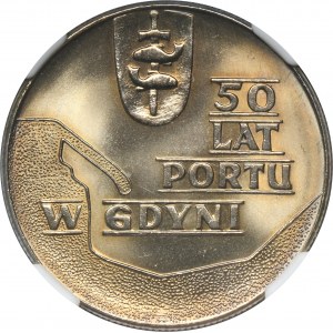 10 złotych 1972 50 Lat Portu w Gdyni - NGC MS66