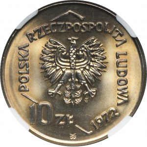 10 złotych 1972 50 Lat Portu w Gdyni - NGC MS66