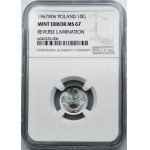 DESTRUKT, 10 groszy 1967 - NGC MS67