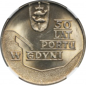 10 złotych 1972 50 Lat Portu w Gdyni - NGC MS65