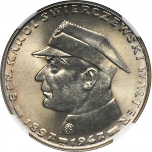 10 złotych 1967 Karol Świerczewski - NGC MS66