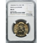 10 złotych 1965 Kopernik - NGC MS65