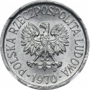 5 groszy 1970 - NGC UNC DETAILS