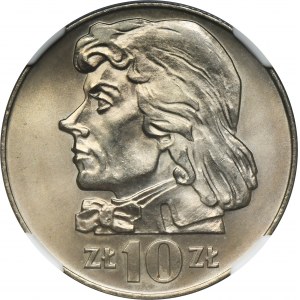 10 złotych 1970 Kościuszko - NGC MS66