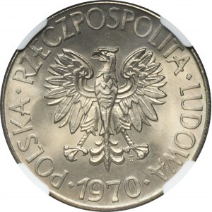 10 złotych 1970 Kościuszko - NGC MS66