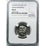 10 złotych 1976 Adam Mickiewicz - NGC MS66