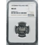 50 groszy 1970 - NGC MS65