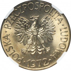 10 złotych 1972 Kościuszko - NGC MS66