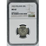 20 groszy 1923 - NGC MS62
