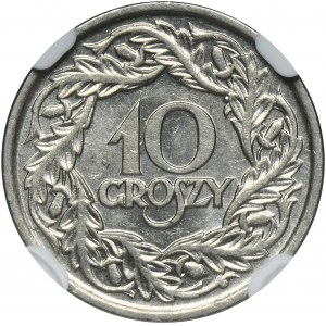 10 groszy 1923 - NGC MS62