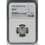 10 groszy 1923 - NGC MS62