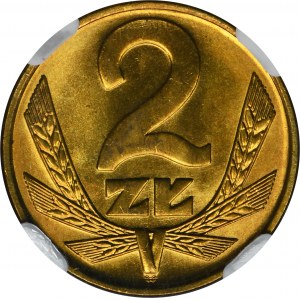 2 złote 1978 - NGC MS66 - bez znaku mennicy