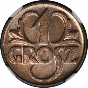 1 grosz 1938 - NGC MS64 RB