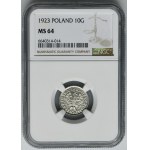 10 groszy 1923 - NGC MS64