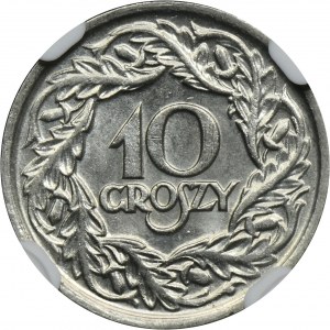 10 groszy 1923 - NGC MS63