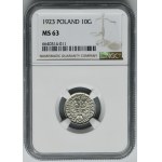 10 groszy 1923 - NGC MS63