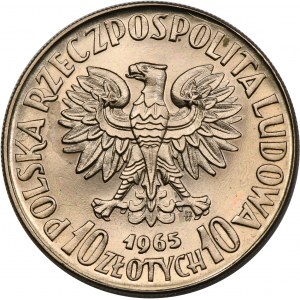 PRÓBA, 10 złotych 1965 VII Wieków Warszawy