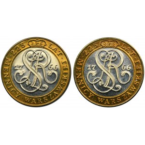 Zestaw, 20.000 złotych 1991 225 lat Mennicy Warszawskiej (2 szt.)