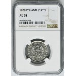 1 złoty 1929 - NGC AU58