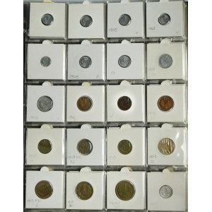 Zestaw, PRL, Klaser z monetami (280 szt.)