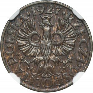 2 grosze 1927 - NGC MS62 BN