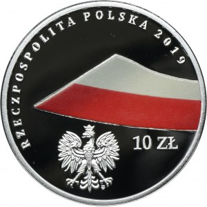 10 złotych 2019 100-lecie Polskiej Flagi Państwowej