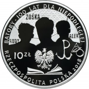 10 złotych 2018 100-lecie Gimnazjum i Liceum im. Stefana Batorego w Warszawie