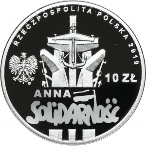 10 złotych 2019 90. rocznica urodzin Anny Walentynowicz