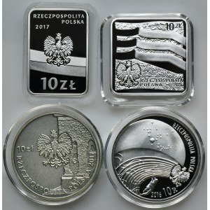 Zestaw, 10 złotych 2016-2017 (4 szt.)