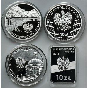 Zestaw, 10 złotych 2015-2017 (4 szt.)
