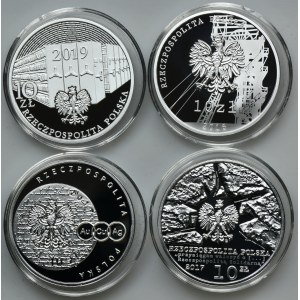 Zestaw, 10 złotych 2016-2019 (4 szt.)