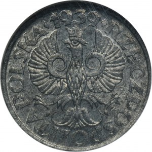 German Occupation, 1 Grosz 1939 - NGC MS62