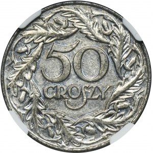 German Occupation, 50 groschen 1938 - NGC MS61 - nickel plated
