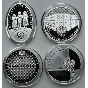 Zestaw, 10 złotych 2017-2020 (4 szt.)